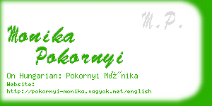 monika pokornyi business card